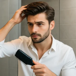 موهای خوشحالت مردانه پس از آبرسانی و نوکگیری