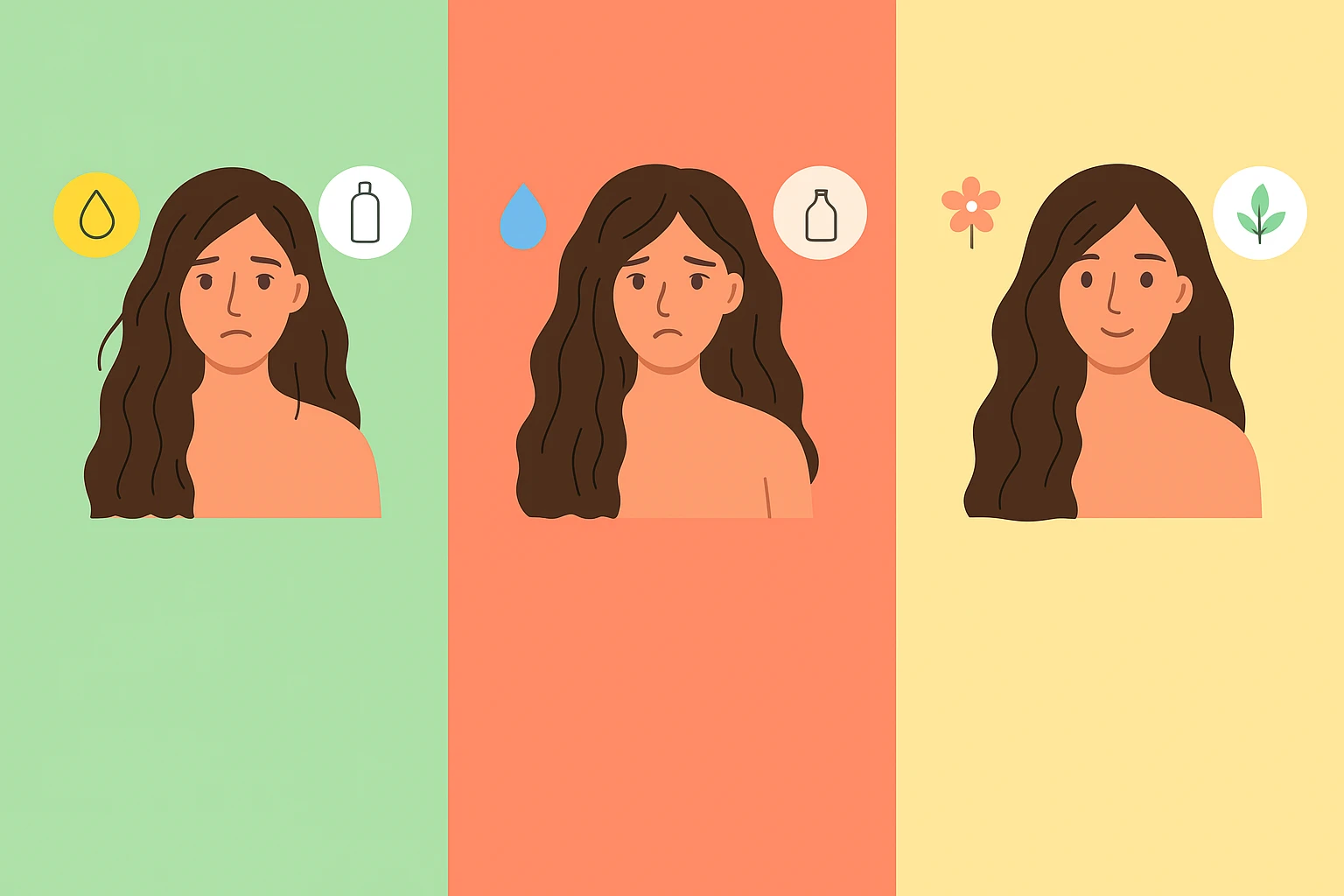 انواع جنس مو و روش‌های مراقبت از مو