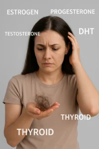 تأثیر بیماریهای هورمونی بر ریزش مو در زنان و مردان