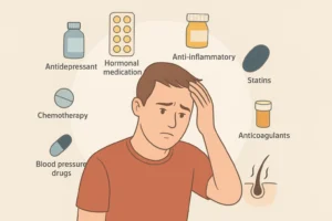 تأثیر داروها بر ریزش مو و درمان آن